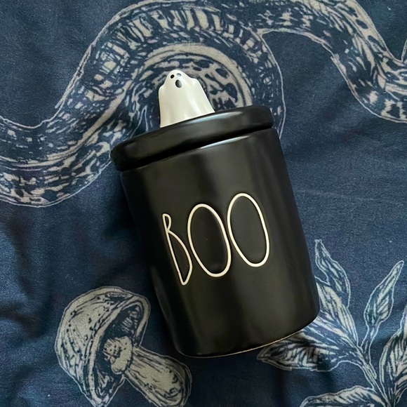 Rae Dunn Other Rae Dunn Halloween Canister With Ghost Topper New